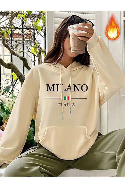 Medinenur Φούτερ με σχέδιο Milano Italia