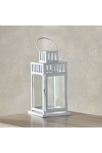 Home Box Kensin Metal Cutwork Lantern - 13x13x30 cm