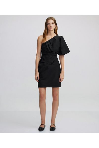 İpekyol Asymmetrical Sleeve Design Mini Dress