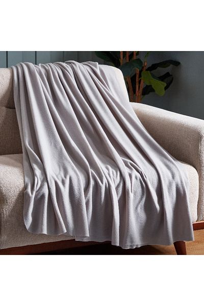 Home Box Atlanta Solid Polar Fleece Twin Blanket - 150x200 cm