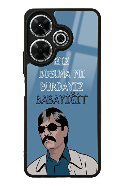 Spoyi Xiaomi Redmi 13 4G Babayiğit Tasarımlı Glossy Telefon Kılıfı