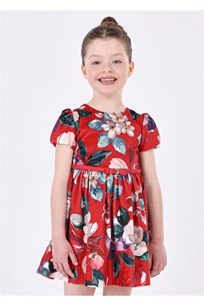 MAYORAL فستان بناتي مزين بالزهور