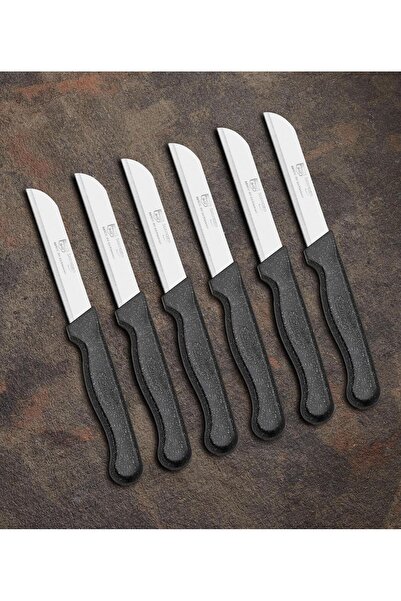 ONON Serrated Fruit Knife Set of 6 - Black Glitter