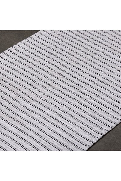 Home Box Allan Snow Recycled Cotton Dhurrie - 50x80 cm