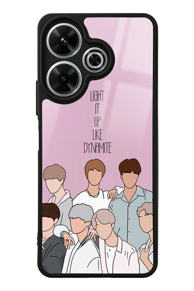 Spoyi Xiaomi Redmi 13 4G BTS K-Pop Tasarımlı Glossy Telefon Kılıfı