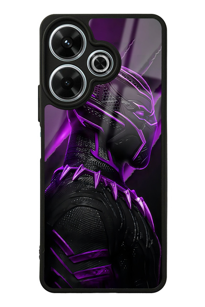 Spoyi Xiaomi Redmi 13 4G Black Panter Tasarımlı Glossy Telefon Kılıfı