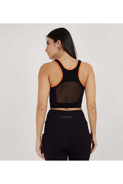 F5 Mesh Panel Sports Bra For Women
