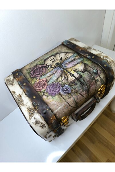 IremTasarimAtolyesi Ev Dekorasyon Ahşap Bavul Valiz El Boyama Özel Tasarım