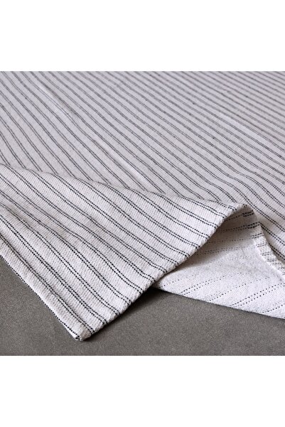 Home Box Allan Snow Recycled Cotton Dhurrie - 80x150 cm