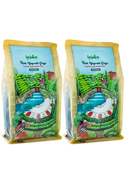 LAZİKA (2'Lİ SET) Lazika Türk Yaprak Siyah Çayı 300g