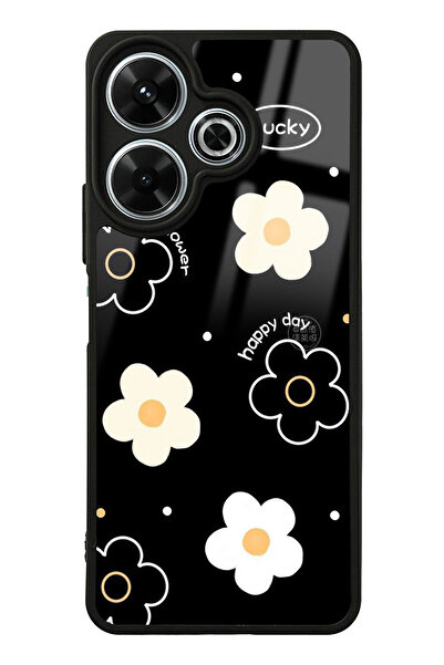 Spoyi Xiaomi Redmi 13 4G Lucky Happy Day Tasarımlı Glossy Telefon Kılıfı