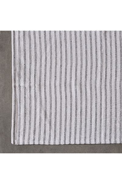 Home Box Allan Snow Recycled Cotton Dhurrie - 60x180 cm