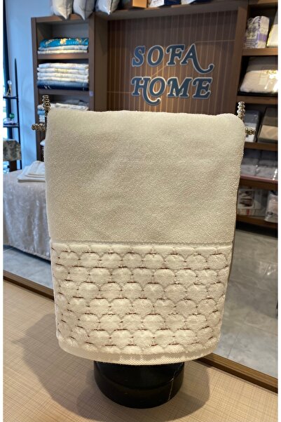 Özdilek Kalp Nakışlı Tarçın Adria Havlu 50x90cm