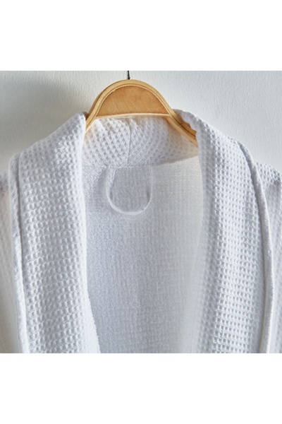 Home Box Luxe Waffle Terry Cotton Bathrobe - XXL