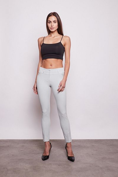Jument Curea groasă, pantaloni din țesătură Lycra până la glezne, cu buzunare ornamentale - mentă