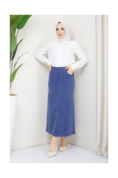 VELLICHOR Μεσαίο Lycra Gabardine Φούστα