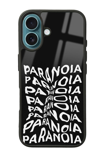 Spoyi iPhone 16 Paranoia Design Glossy Phone Case