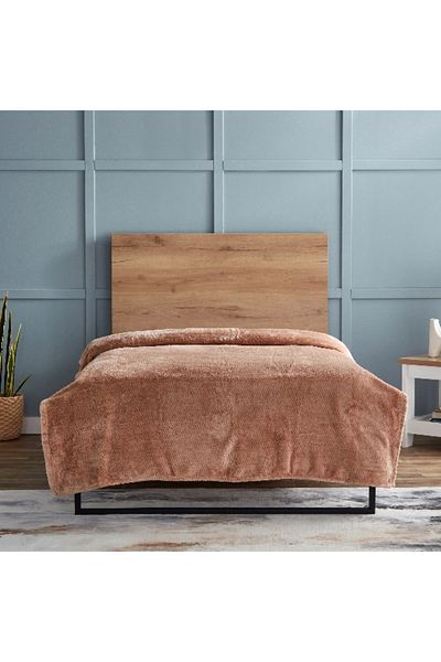Home Box Lux Popcorn Queen Flannel Blanket - 220x200 cm