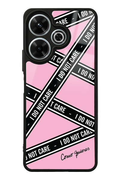 Spoyi Xiaomi Redmi 13 4G I Don't Care Tasarımlı Glossy Telefon Kılıfı