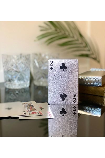 Gift Moda Silver Plated Playing Card Game Card