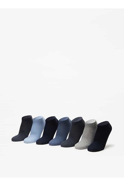 LBL by Shoexpress Solid Ankle Length Socks - Set of 7