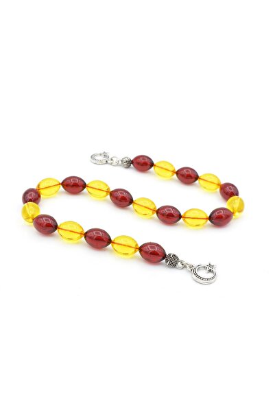 Murty99 Muncă de Măiestrie Tăiere Ovală Galben Roșu Pulbere Presată Chihlimba...