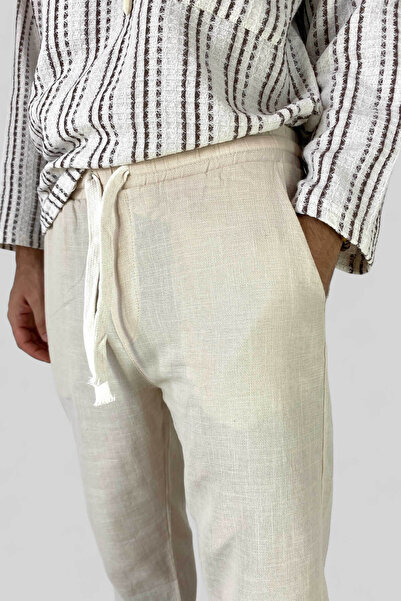 Alışveriş Sokağı Παντελόνι από λινό - 100% βαμβάκι