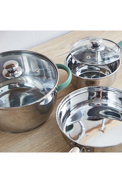 Home Box Omega 28-Piece Steel Cookware Set