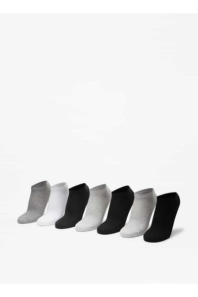 LBL by Shoexpress Solid Ankle Length Socks - Set of 7