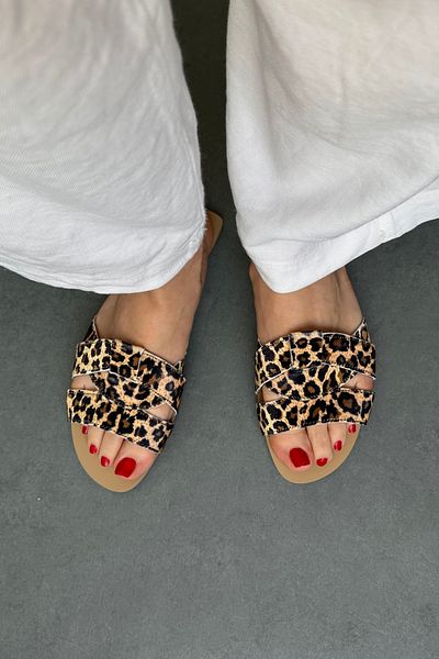 Mupa Shoes LEOPARD Patterned Women's Slippers