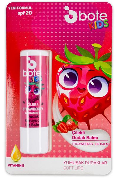 Bote Strawberry Flavored Children's Lip Protector Lip Balm 5 Gr