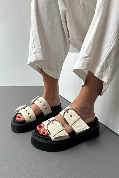 Mupa Shoes Γυναικείες Παντόφλες ΛΙΝΕΣ ΜΠΕΖ