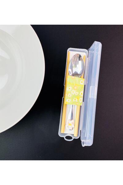 Gift Moda Kutulu chopstick Ve Kaşık Set