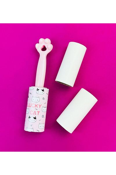 Gift Moda 60 Sheets Cat Figured Feather Collector Roll - 2 Spare Heads