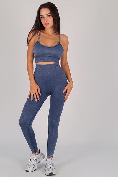 FACETTE Női Indigo Recovery mosható Crop öltöny