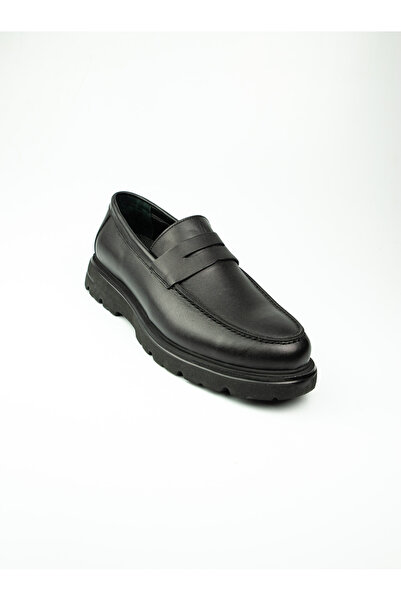 Nobel Чоловічі шкіряні мокасини 4042 - чорні