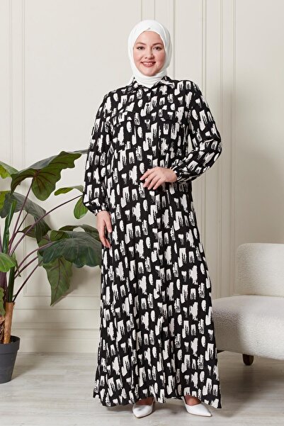 Ferace Large Size Oversize Summer Dress - Comfortable Fit Alaçatı Model