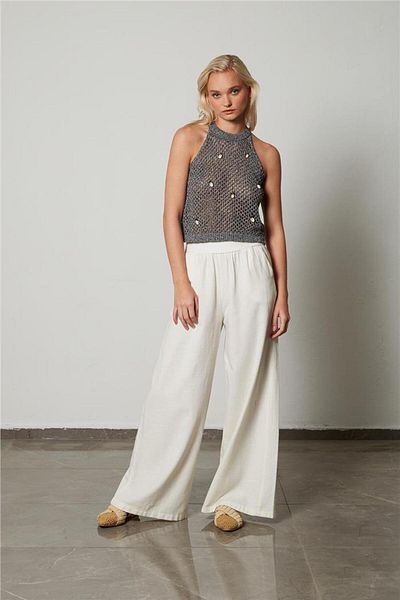 Avrile Black Knitwear Undershirt - Women with Seashells