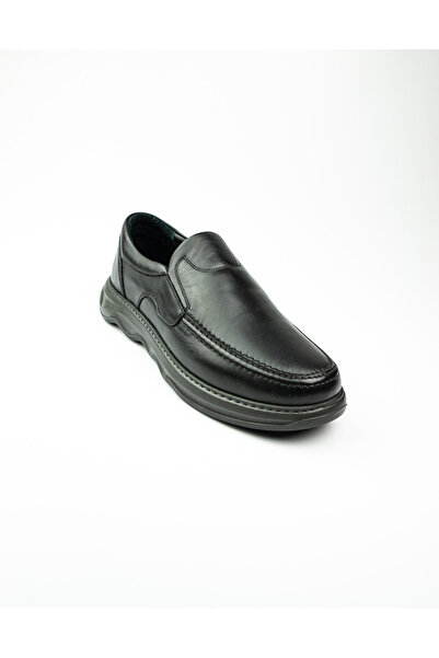 Voyager 1136 Чорні шкіряні чоловічі туфлі на щодень