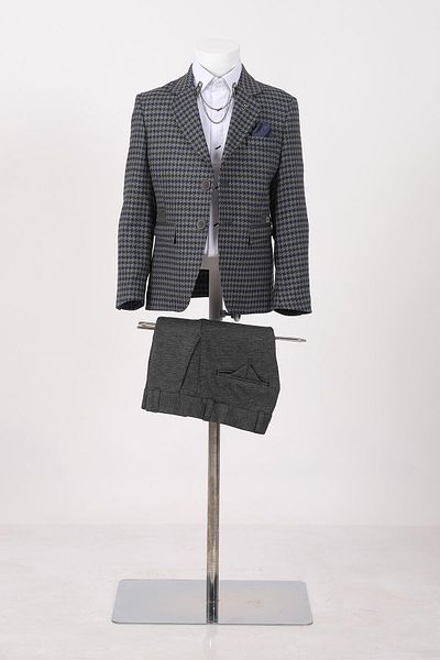 Doctor junior Boy's Sports Set - Houndstooth Dress / Shirtless_Mnvs2716