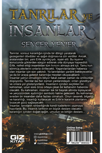 Giz Kitap Tanrılar ve İnsanlar / Sencer Yenier / Giz Kitap / 9786259948553