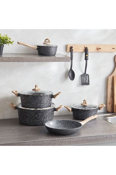 Home Box Nevada 11-Piece Forged Non-Stick Cookware Set