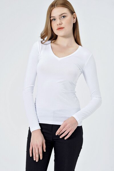 Jument Μακρυμάνικη μπλούζα με λαιμόκοψη