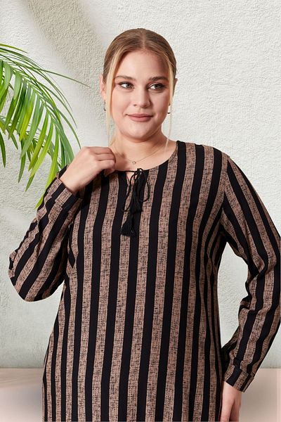 Ferace Large Size Stringed Summer Tunic - Women's Hijab Clothing