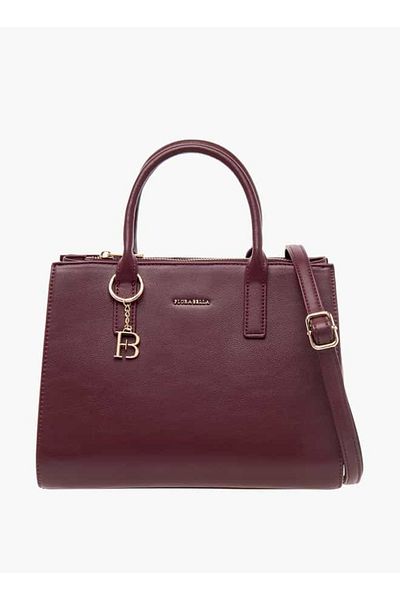 Flora Bella by Shoexpress Flora Bella Textured Tote Bag with Zip Closure and Detachable Strap