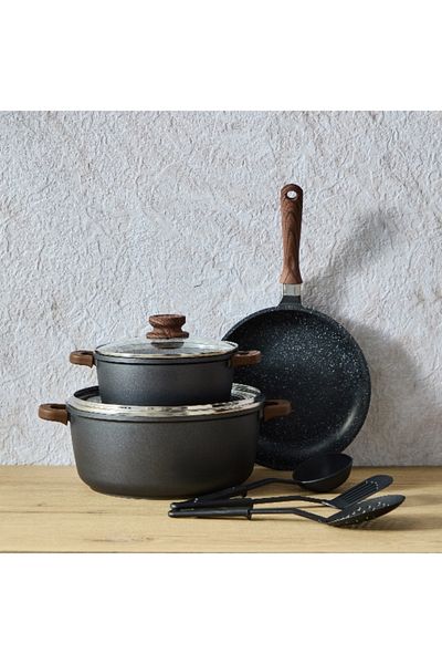 Home Box La Cucina 8-Piece Die Cast Aluminium Cookware Set