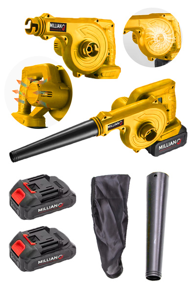 Millian Profesyonel İtalyan Power Şarjlı 58 V 5 Ah Çift Akülü Toz Temizleme H...