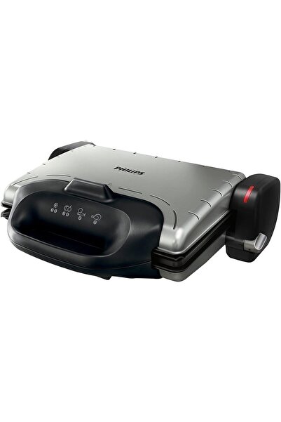Philips Health Grill 2000w, Hd4467/91, Gri/siyah, 2 Yıl Garanti - BAE Sürümü