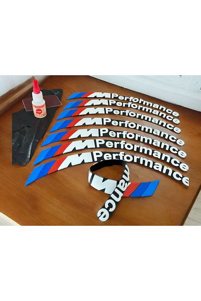 komauto Motorcycle and Automobile Vehicle Tire Lettering 2.5 cm 8 Pieces + Adhesive Rigging Sticker