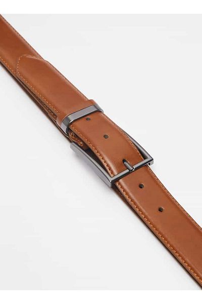 Duchini Solid Belt with Pin Buckle Closure